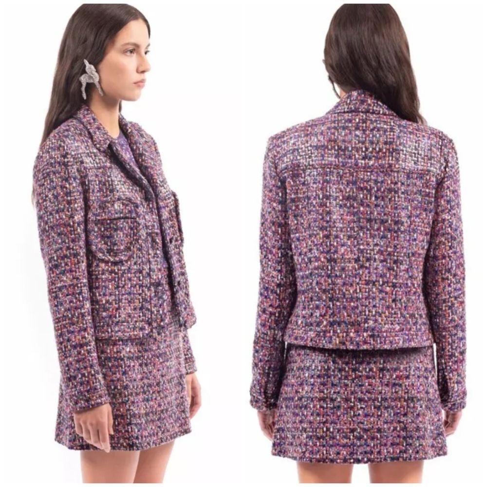 Marco De Vincenzo Boucle‎ Jacket Size 38